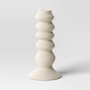 Threshold Tall Ceramic Organic Modern Taper Candle Holder